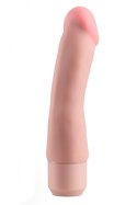 DR. SKIN SILICONE - DR. STEVE 7 INCH VIBRATING DILDO  BEIGE