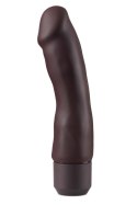 DR. SKIN SILICONE - DR. STEVE 7 INCH VIBRATING DILDO BROWN