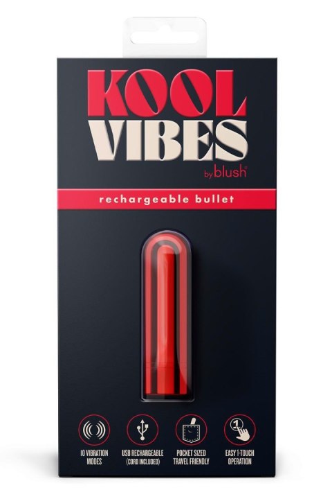 KOOL VIBES RECHARGEABLE MINI BULLET CHERRY