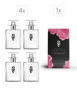 Zestaw Tester + 4 Perfumy Floral-woody 30 ml