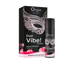 Dual Vibe! Kissable Liquid Vibrating Strawberry Gin And Tonic