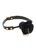 Rose Ball Gag with Plug Black