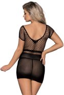 SHORT BLACK MESH DRESS TU (Size: TU)