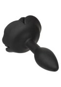 Small Rose Anal Plug Black