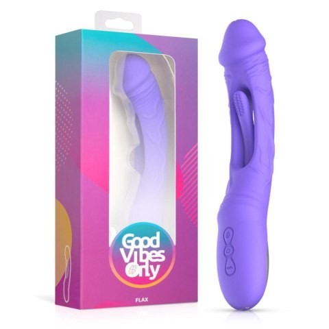 Good Vibes Only - Flax Vibrating Dildo with G-Spot Stimulator