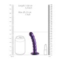 Ouch! - Silikonowe dildo z koralikami - 13 cm