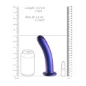 Ouch! - Wąskie silikonowe dildo z przyssawką 17 cm