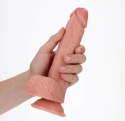 RealRock - Proste realistyczne dildo z jądrami i przyssawką 20,5 cm