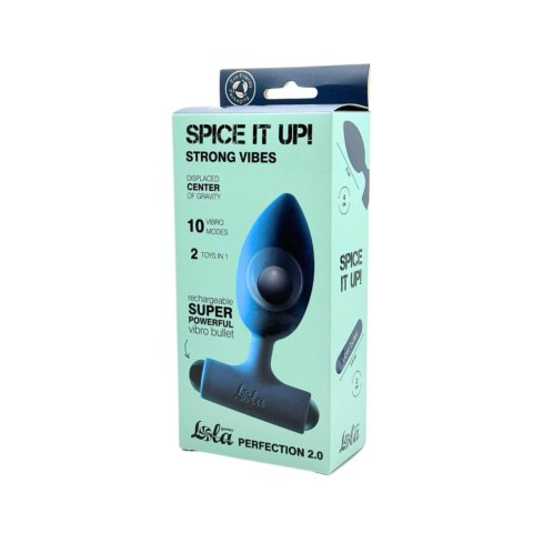 Anal Plug with Rechargeable Bullet Spice it Up Perfection 2.0