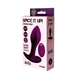 Double Silicone Vibrating Anal Plug Spice it Up Charm