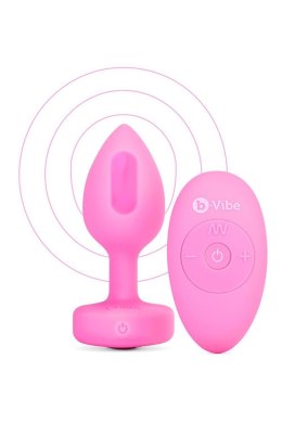 VIBRATING HEART SHAPE JEWEL PLUG SM PINK