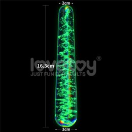 Glow-in-the-dark Twilight Gleam Glass Dildo