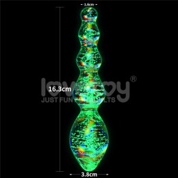 Glow-in-the-dark Twilight Gleam Glass Dildo