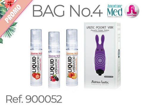 Summer Promo Bag 04 (Lube 10ml Strawberry + Berries + Peach + Pocket Purple)