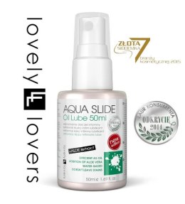 Lovely Lovers - AQUA SLIDE Oil Lube Olejek Intymny Na Bazie Wody Z Dodatkiem Aloesu 50ml