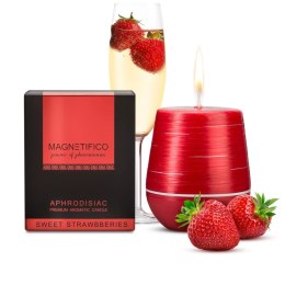 MAGNETIFICO - Aphrodisiac Candle Świeca Zapachowa Z Afrodyzjakami Truskawka