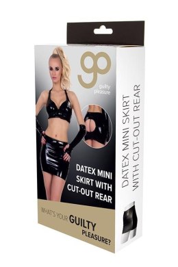 GP DATEX MINI SKIRT WITH CUT-OUT REAR, L