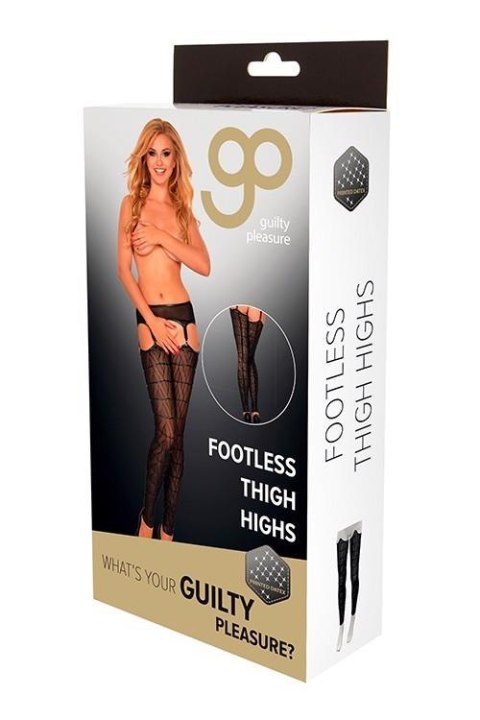 GP PRINTED DATEX FOOTLESS THIGH HIGHS, L