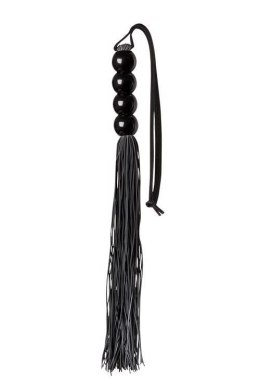 GP SILICONE FLOGGER WHIP BLACK