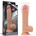 8.5"" Dual layered Silicone Rotating Nature Cock Liam