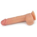 8.5"" Dual layered Silicone Rotating Nature Cock Liam