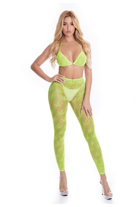 ALL ABOUT LEAF BRA SET GREEN, OS