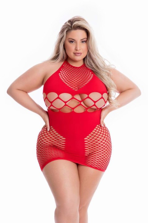 GIRL GONE BAD DRESS RED, PLUS SIZE