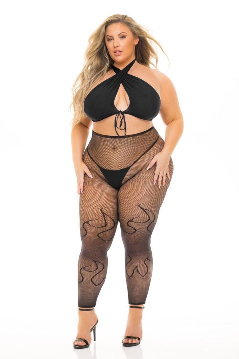 GIVES YOU HELL 3PC SET BLACK, PLUS SIZE