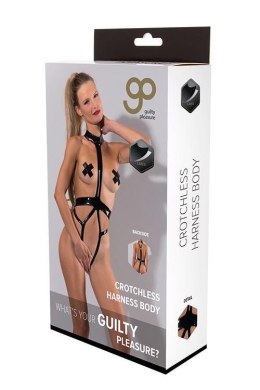 GP LATEX CROTCHLESS HARNESS BODY, L