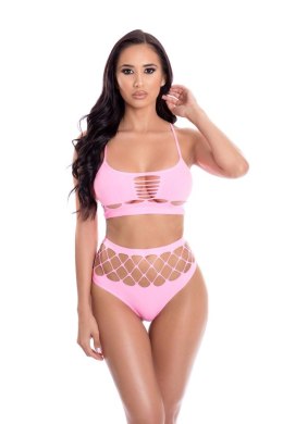 NEON DREAMS 2PC BRA SET PINK, OS