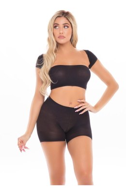 ON YOUR MIND 3PC SHORT SET BLACK, OS