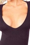 SEAMLESS SHRED BACK DRESS BLACK, S/M