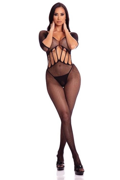 AMPLIFY CROTCHLESS BODYSTOCKING, OS