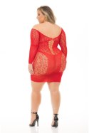 ANIMAL INSIDE DRESS RED, PLUS SIZE