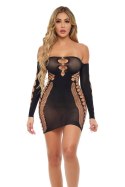 DIAMOND DRIPPIN DRESS BLACK, OS