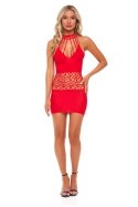 RICH B PHASE DRESS RED, OS