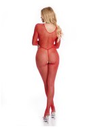 RISQUE CROTCHLESS BODYSTOCKING RED, M/L