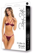 I LIKE IT ROUGH 2PC BRA G SET BURGUNDY, M/L