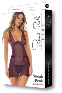 SNEAK PEAK CHEMISE SET PURPLE, M/L