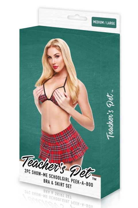 3 PC SHOWME SCHOOLGIRL SKIRT SET, M/L