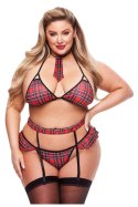 CRISSCROSS SCHOOLGIRL SET, PLUS SIZE