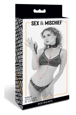 SEX AND MISCHIEF BRAT COLLAR AND LEASH