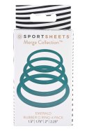 SPORTSHEETS EMERALD O RING 4 PACK