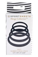 SPORTSHEETS NAVY O RING 4 PACK