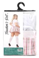 TEACHER PET 2 PCS PINK PRIVATE SCHOOLGIRL COSTUME, QUEEN SIZE