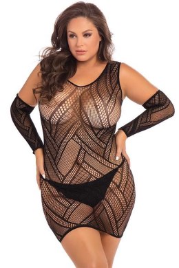 THROW DOWN 3PC MINIDRESS BLACK PLUS SIZE