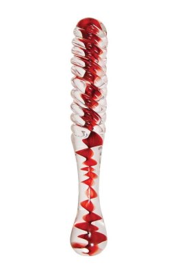 A&E EVES SWEETHEART SWIRL GLASS DILDO