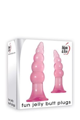 A&E FUN JELLY BUTT PLUGS PINK