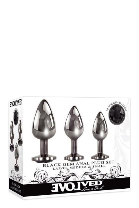 BLACK GEM ANAL PLUG SET