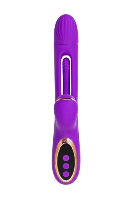 Vibrator with vacuum stimulation and JOS Pitti tongue, silicone, purple, 24 cm